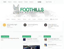 Tablet Screenshot of foothillsk9.org